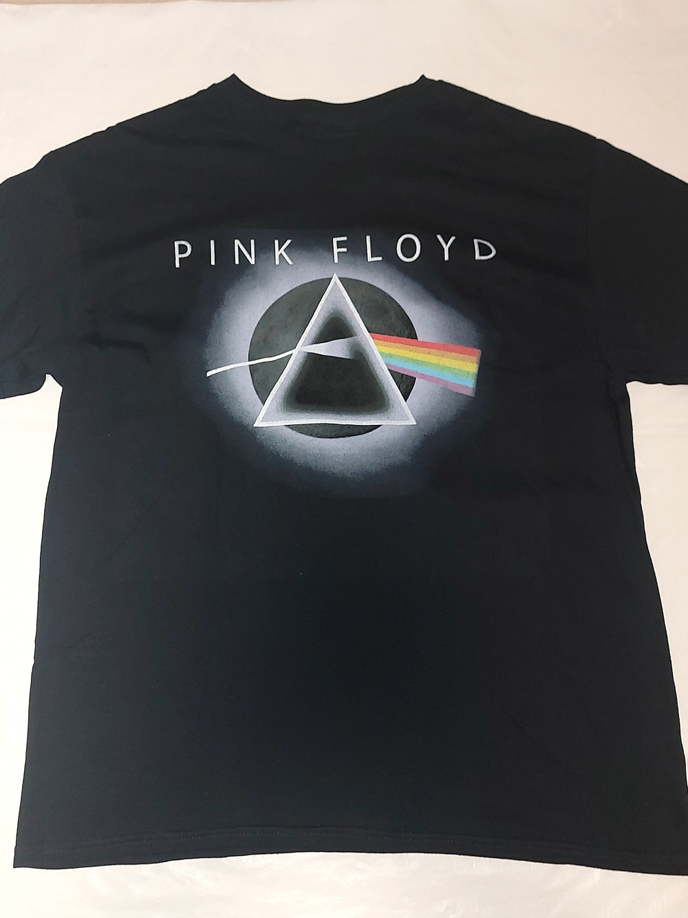 Pink Floyd Black Prism Rainbow Short Sleeve Tee